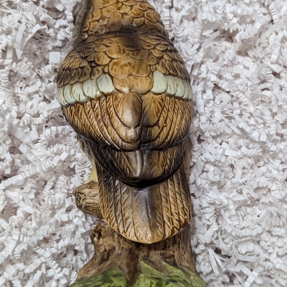 Norleans Japan vintage owl on tree stump figurine - Picture 5 of 7